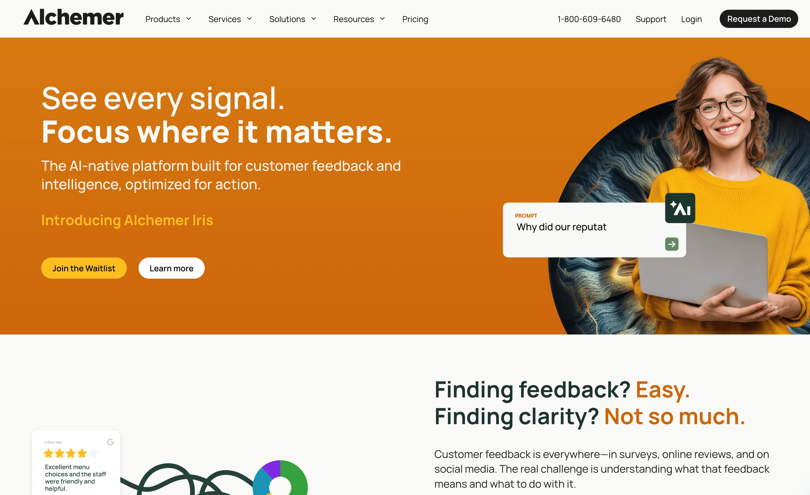 Alchemer homepage, captured in September 2026