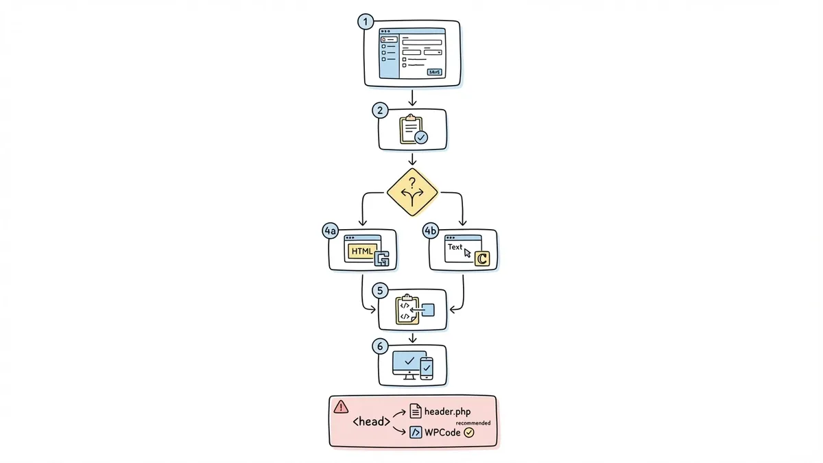 Step-by-step flowchart for embedding a standalone form builder on a WordPress site