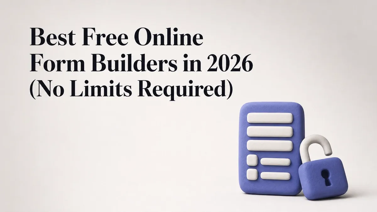 Best Free Online Form Builders in 2026 (No Limits Required)
