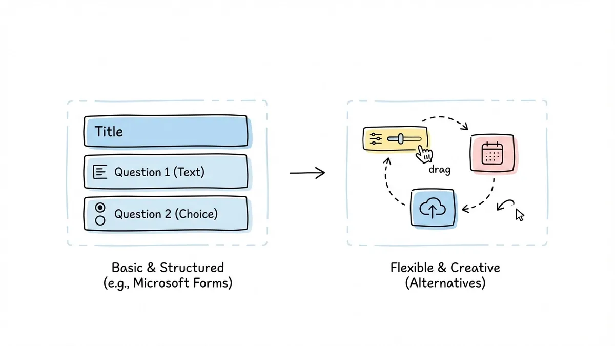 Comparison table of 7 form builders across free plan, design, logic, and integrations