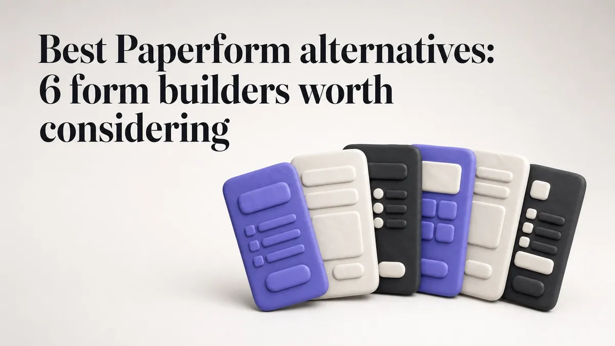 Best Paperform alternatives: 6 form builders worth considering