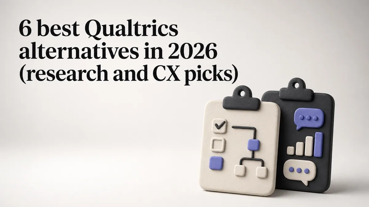 6 best Qualtrics alternatives in 2026 (research and CX picks)