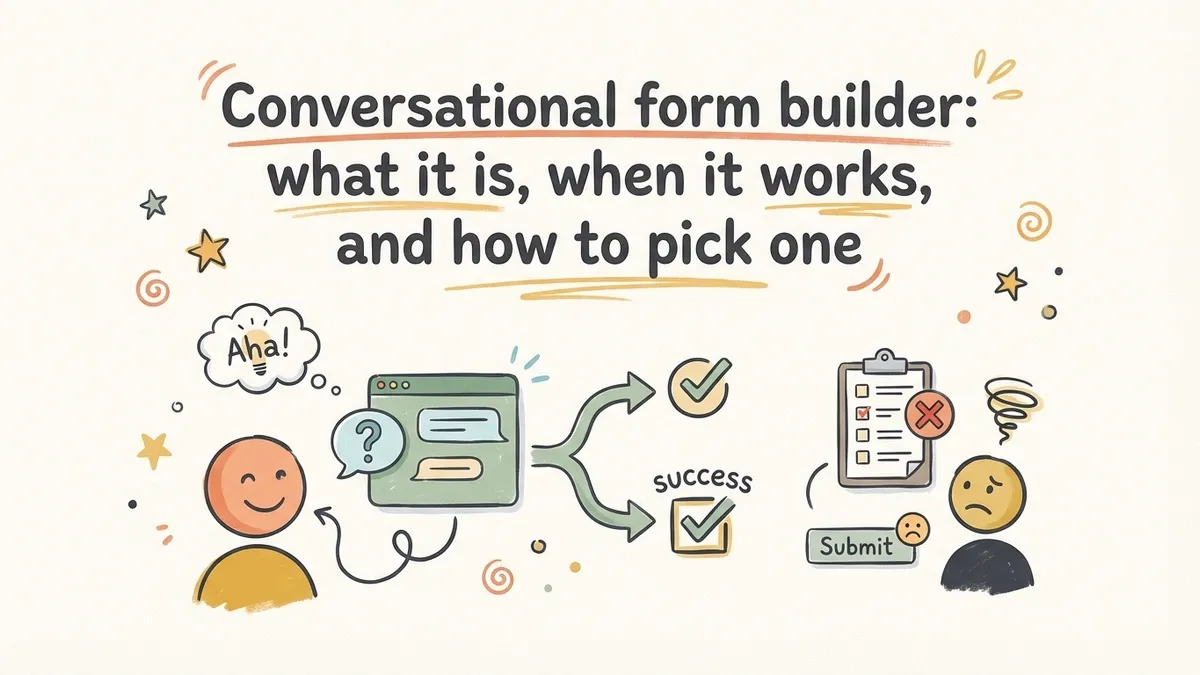 Conversational form builder: what it is, when it works, and how to pick one