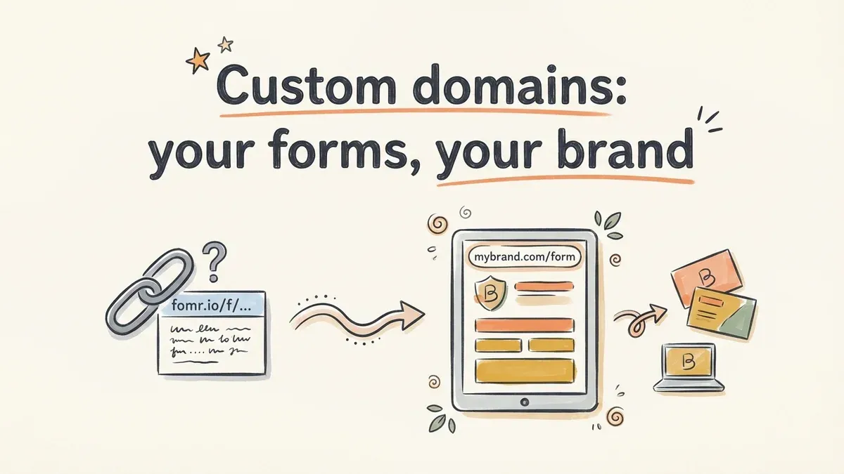 Custom domains: your forms, your brand