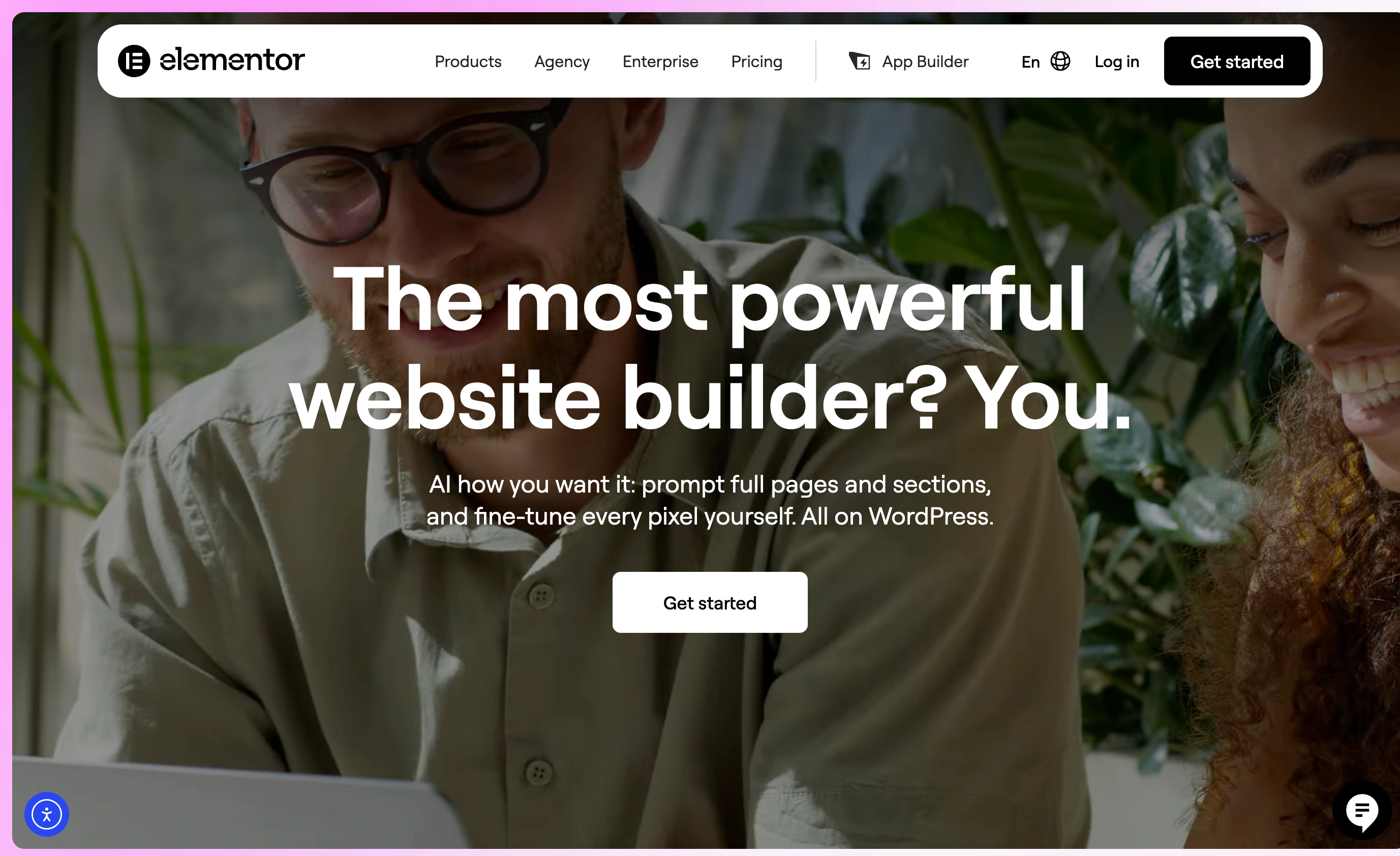 Elementor homepage, captured in September 2026