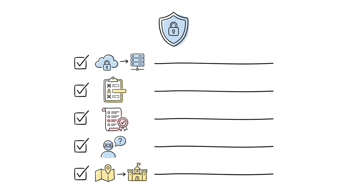 Checklist of five FERPA compliance steps for education form builders