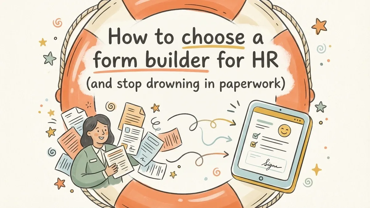 How to choose a form builder for HR (and stop drowning in paperwork)