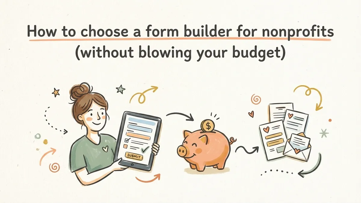 How to choose a form builder for nonprofits (without blowing your budget)