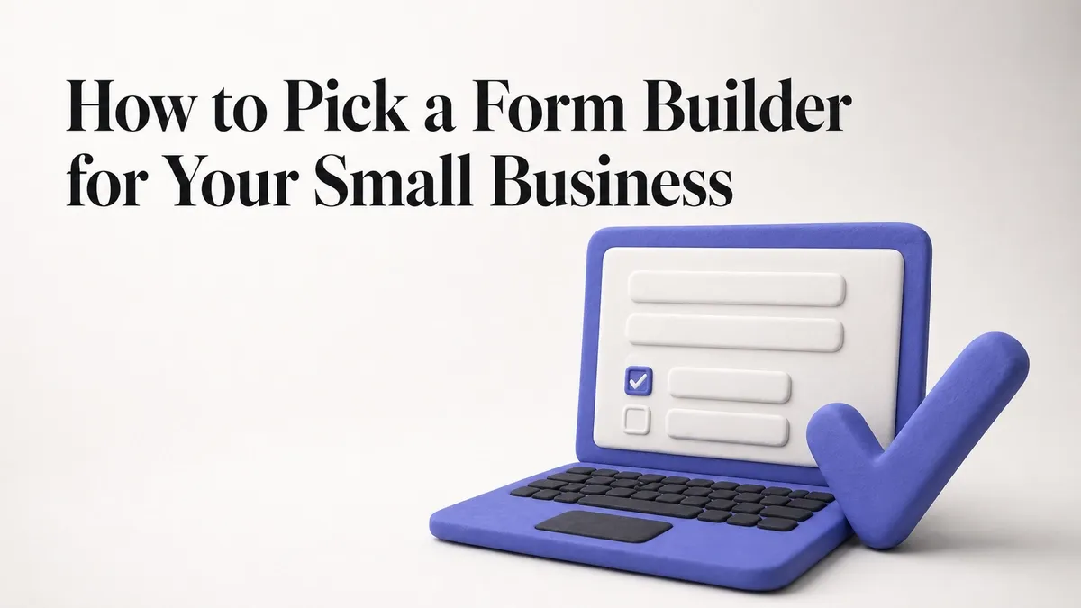 How to Pick a Form Builder for Your Small Business