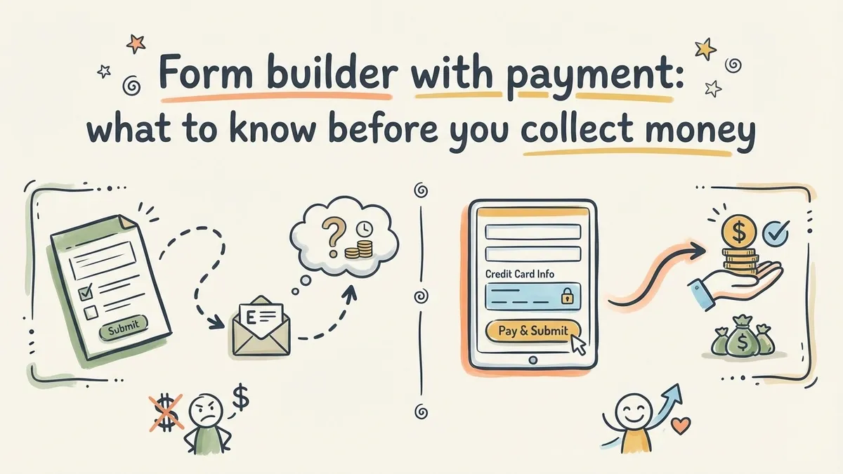 Form builder with payment: what to know before you collect money
