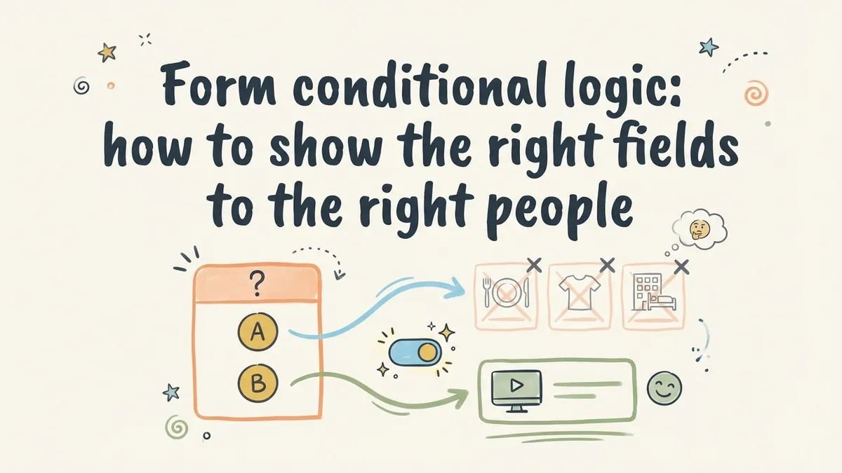 Form conditional logic: how to show the right fields to the right people