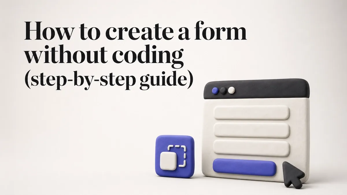 How to create a form without coding (step-by-step guide)