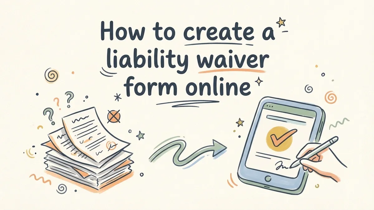 How to create a liability waiver form online