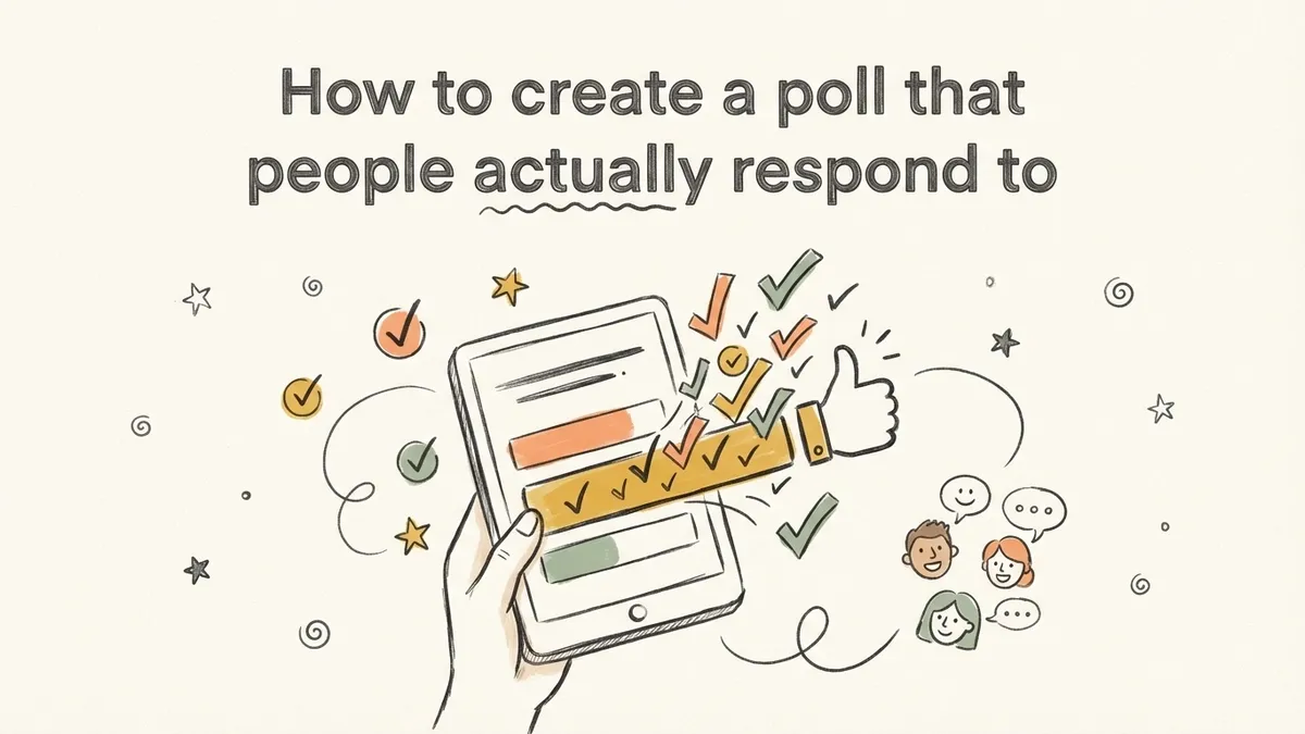 How to create a poll that people actually respond to