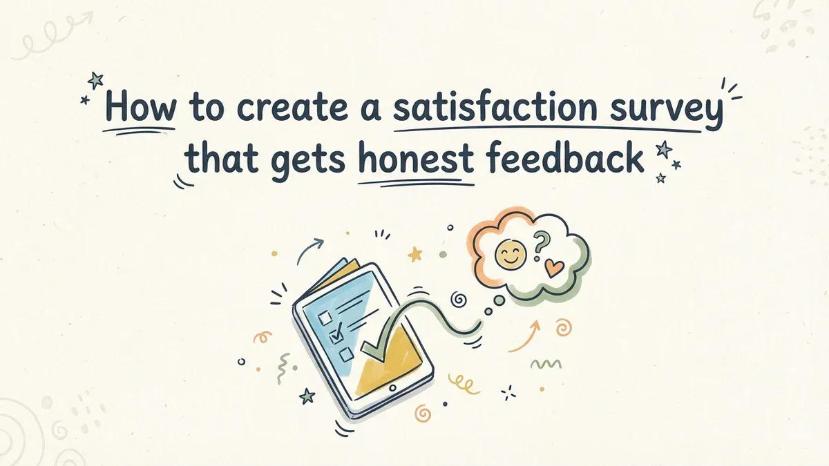 How to create a satisfaction survey that gets honest feedback