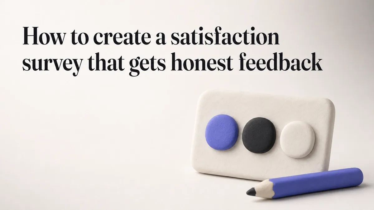 How to create a satisfaction survey that gets honest feedback