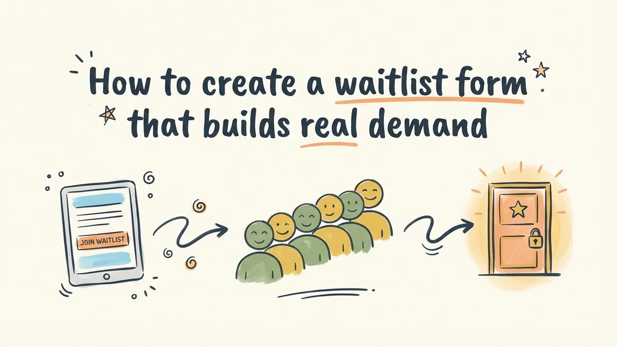 How to create a waitlist form that builds real demand