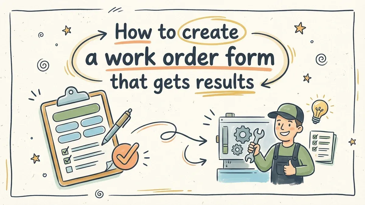 How to create a work order form that gets results