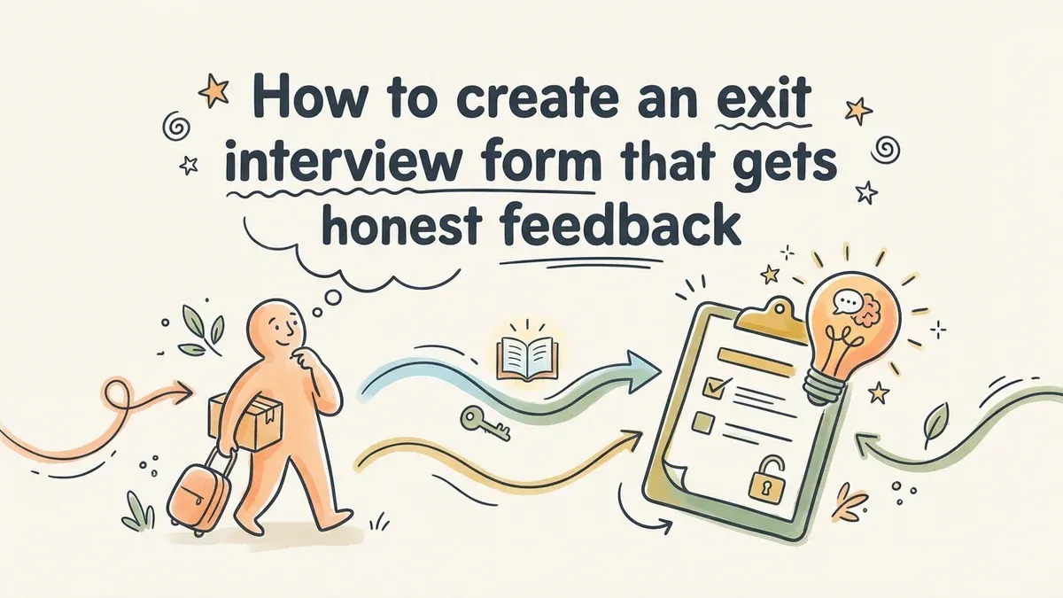 How to create an exit interview form that gets honest feedback
