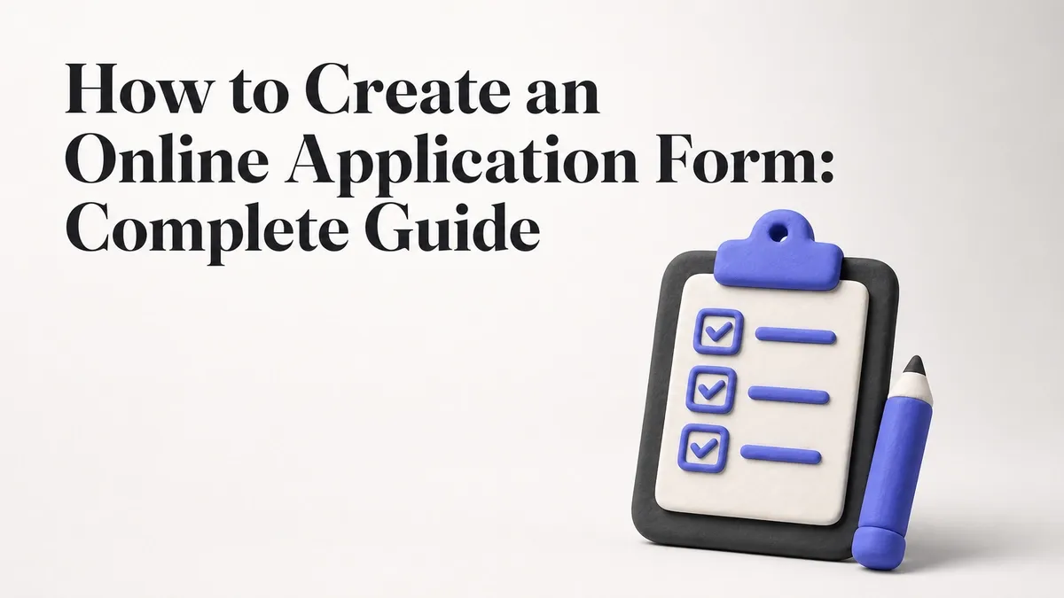 How to Create an Online Application Form: Complete Guide
