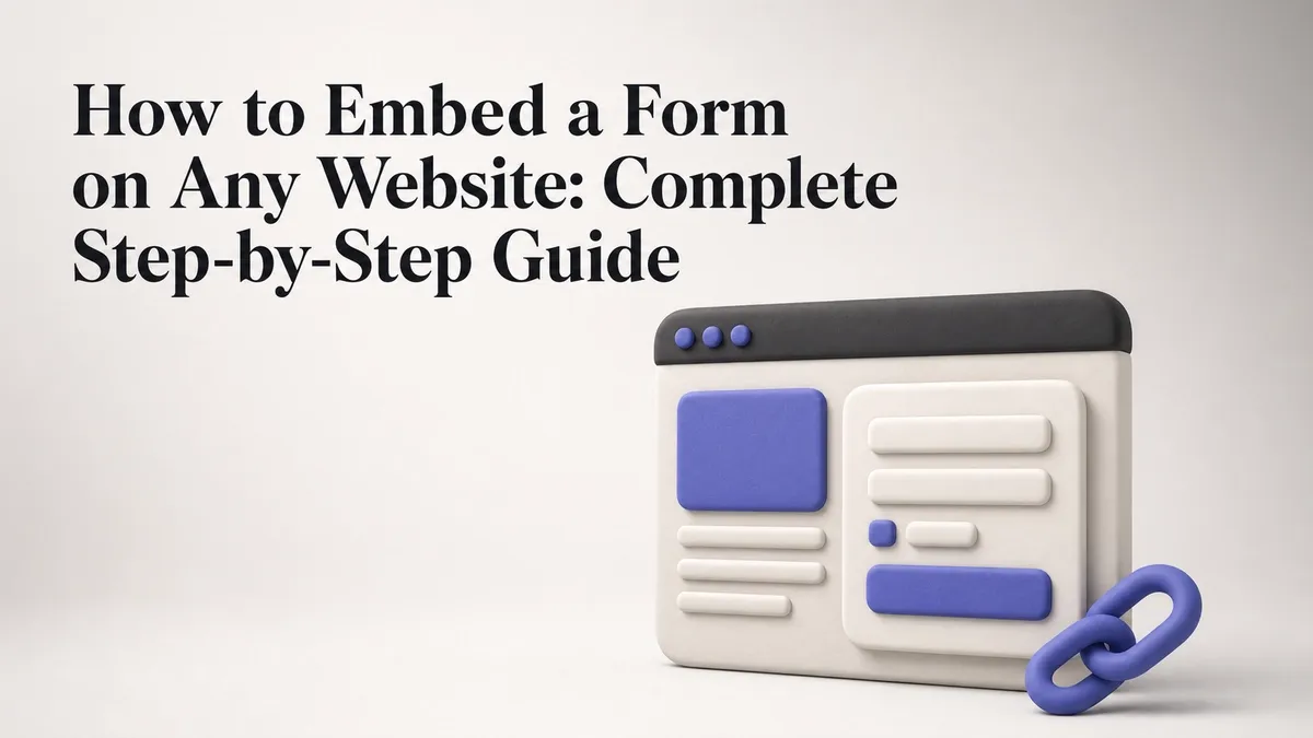How to Embed a Form on Any Website: Complete Step-by-Step Guide
