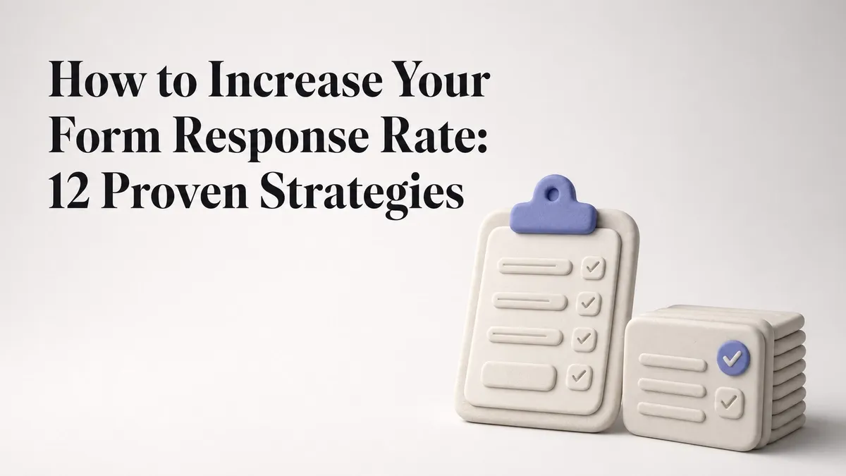 How to Increase Your Form Response Rate: 12 Proven Strategies
