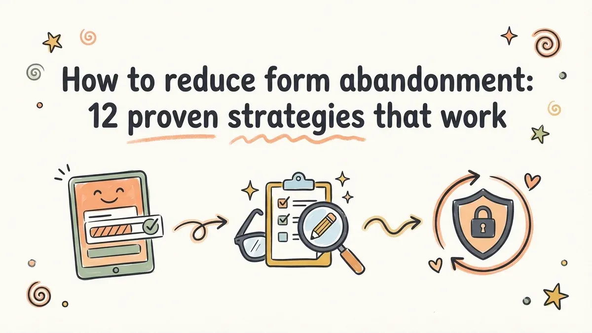 How to reduce form abandonment: 12 proven strategies that work