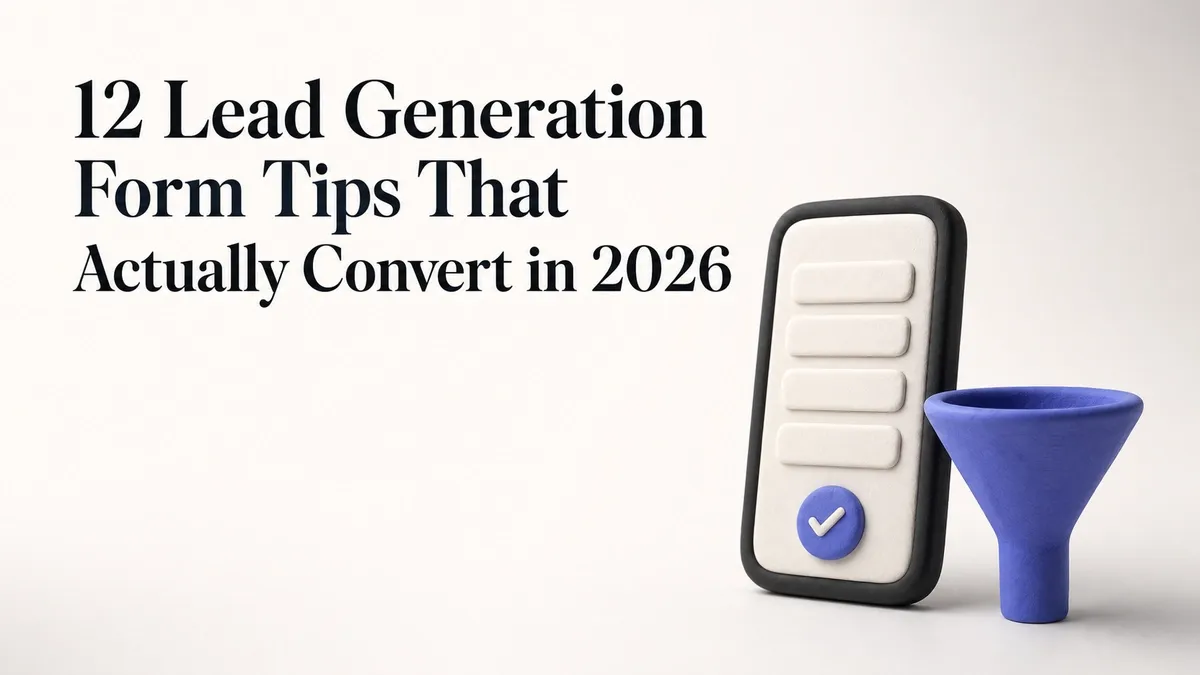 12 Lead Generation Form Tips That Actually Convert in 2026