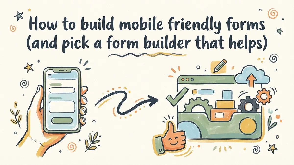 How to build mobile friendly forms (and pick a form builder that helps)