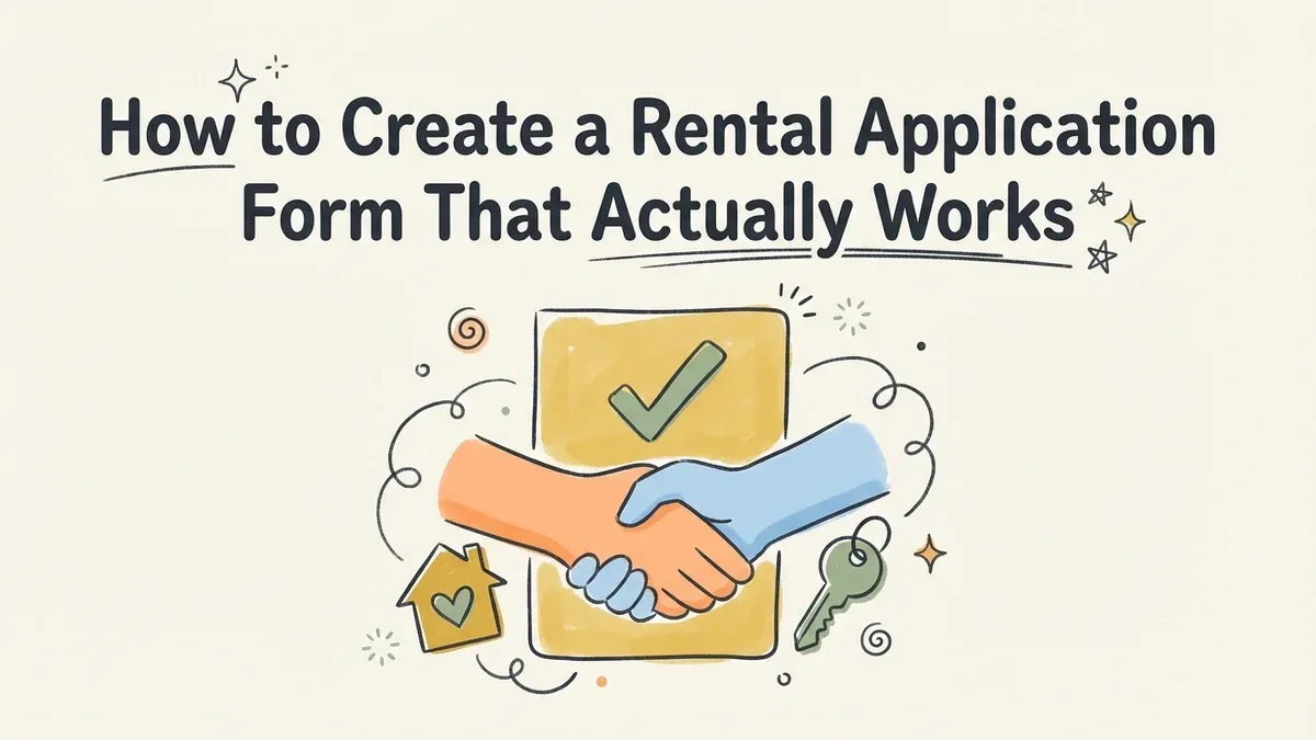 How to Create a Rental Application Form That Actually Works