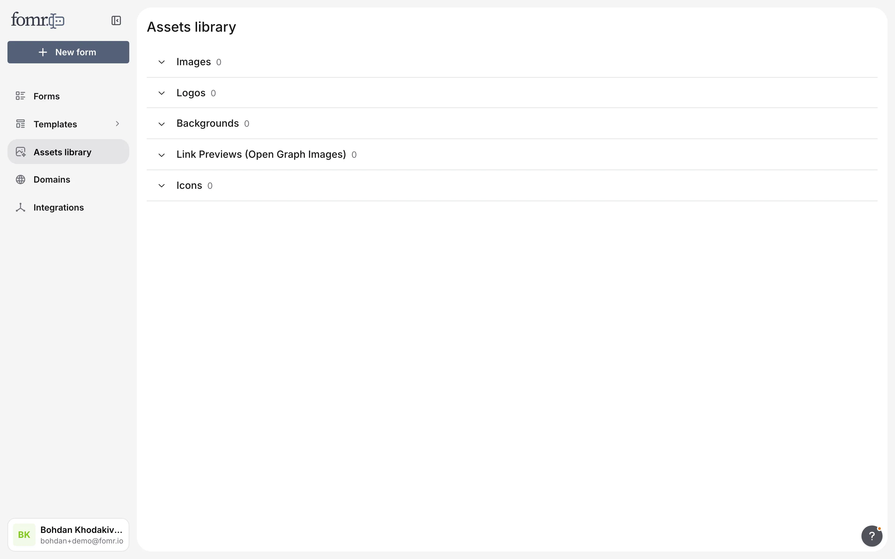 The asset library