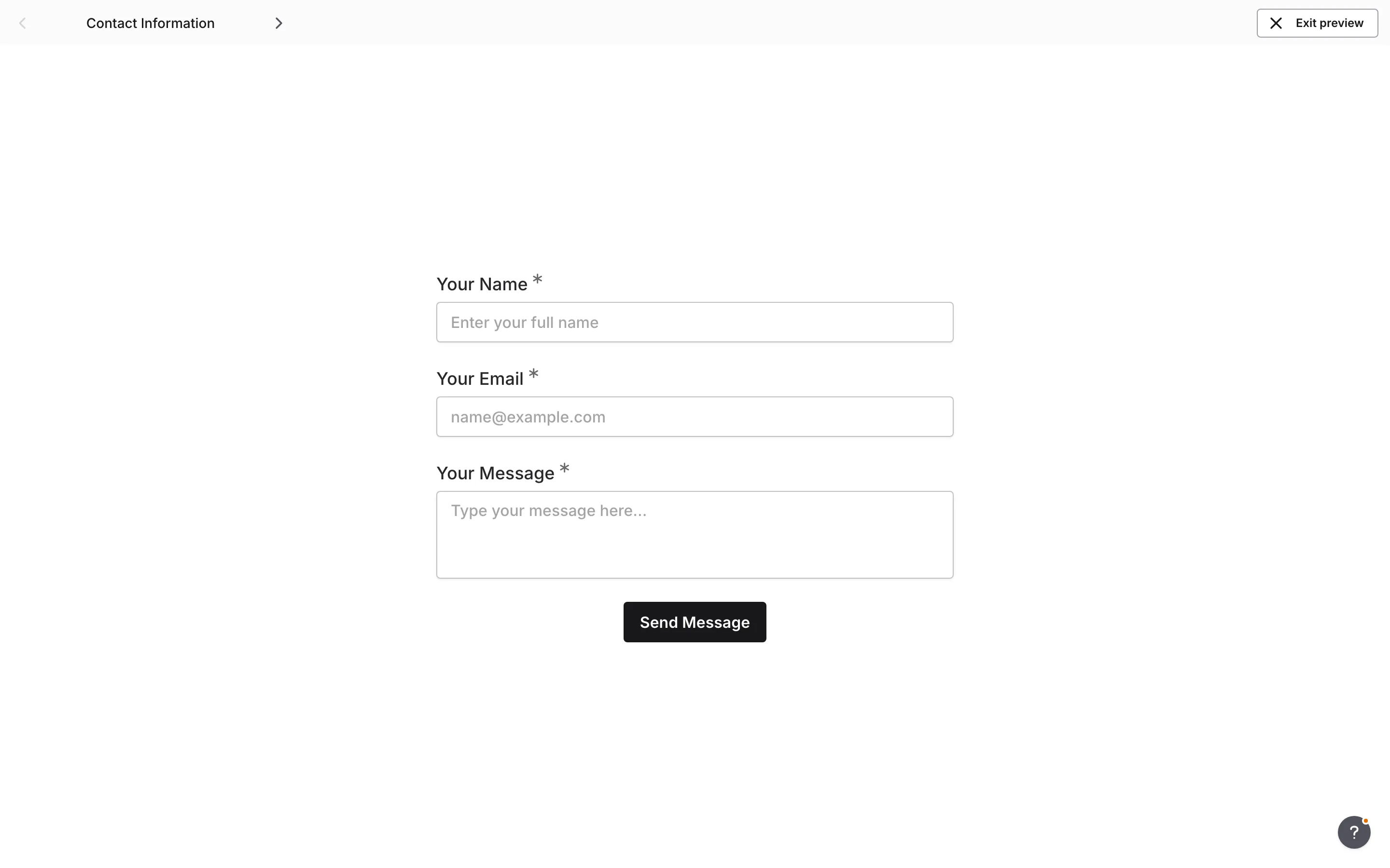 A form with the Fomr branding badge visible