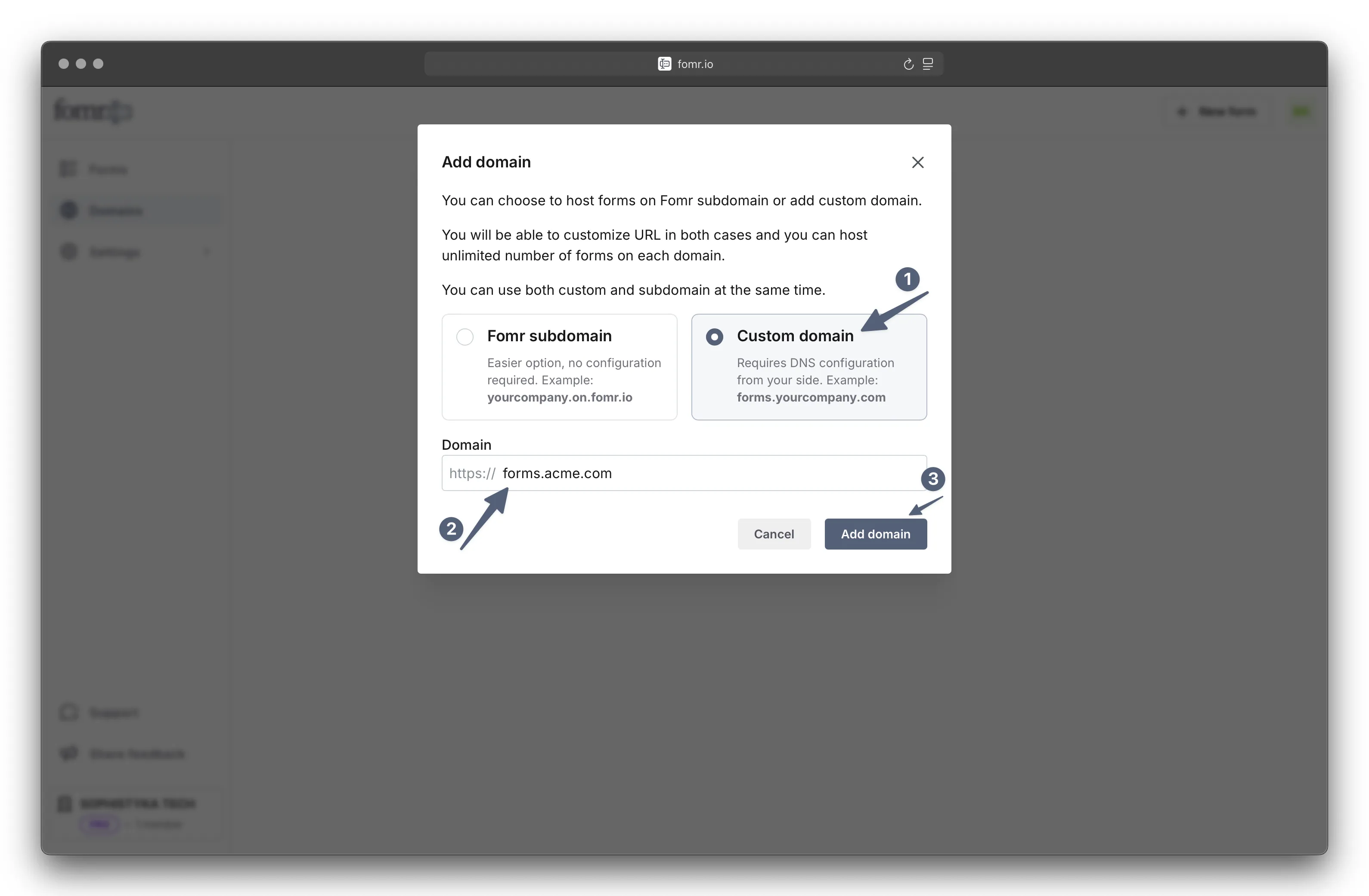 Custom Domains