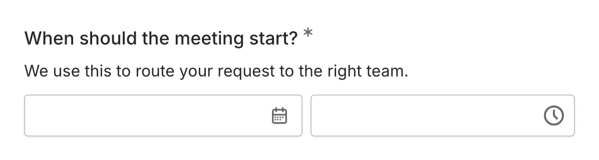 A date & time picker component