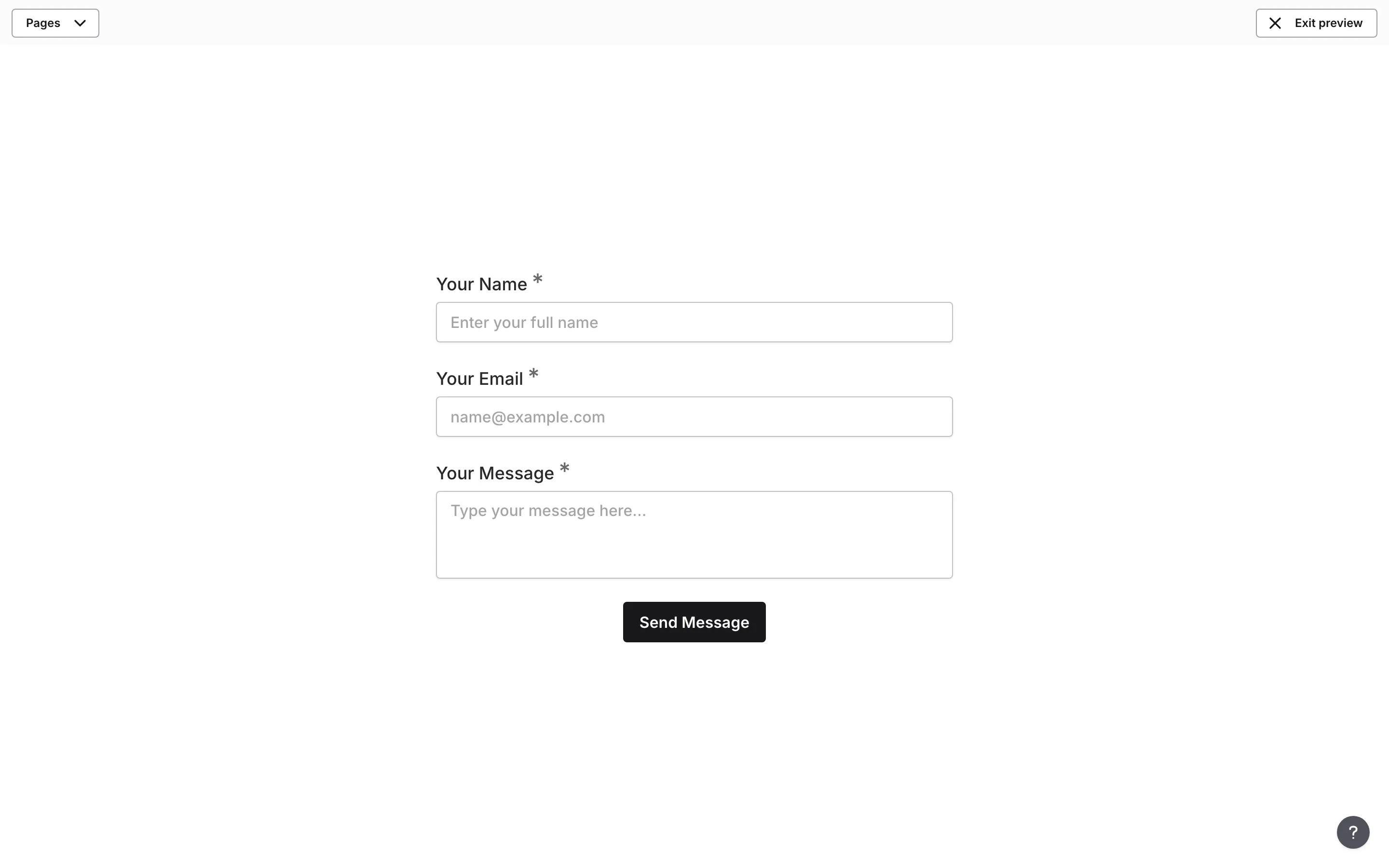 A form with the Fomr branding badge visible