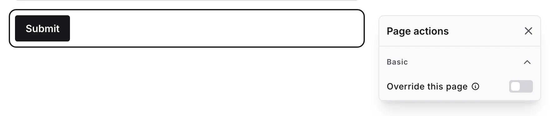 Alignment options