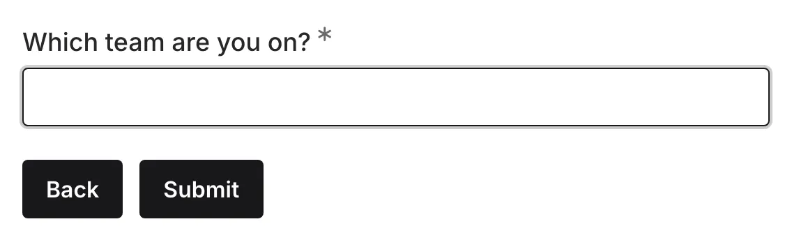 The previous button