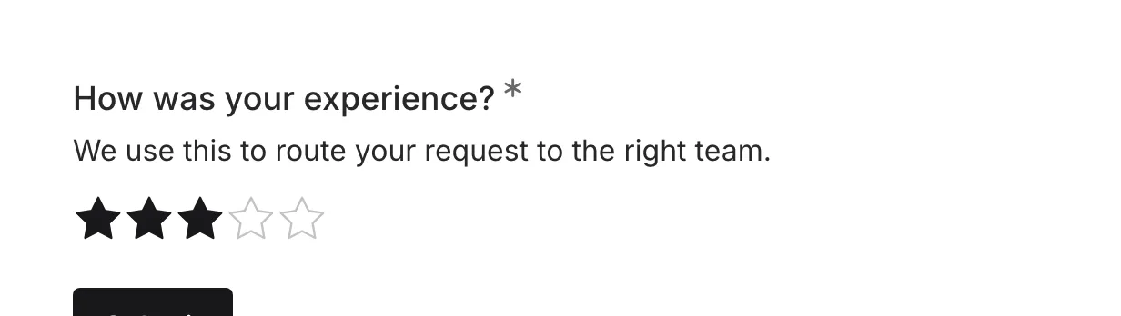 The rating selection process