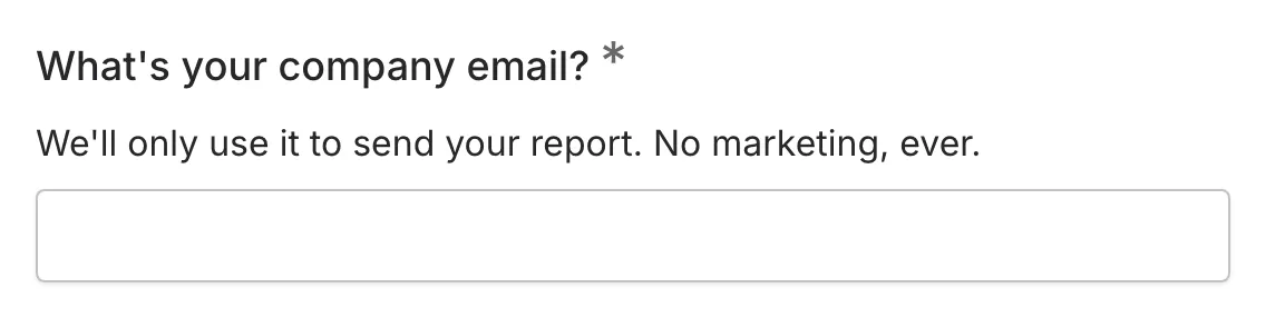 A question with formatted supporting text between its title and input