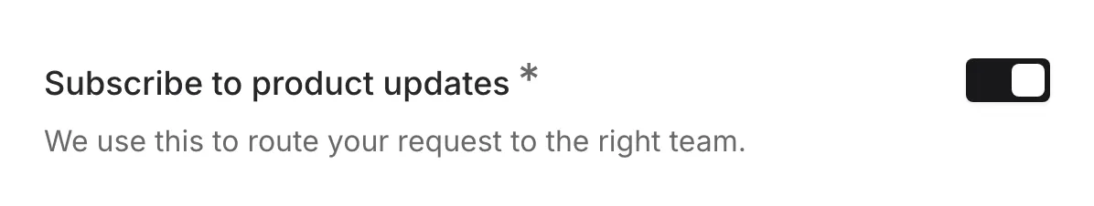 A switch component in both on and off states