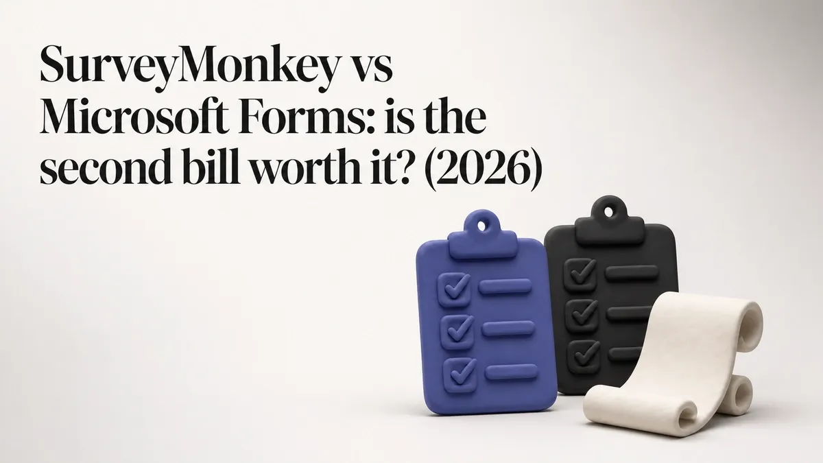 SurveyMonkey vs Microsoft Forms: is the second bill worth it? (2026)