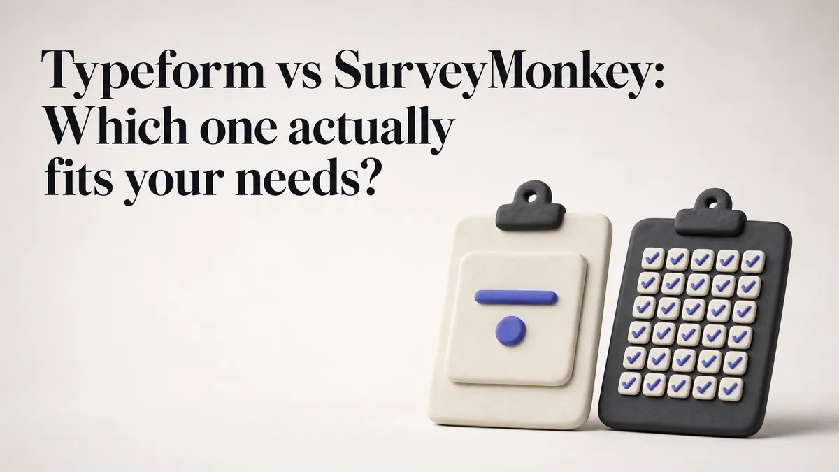 Typeform vs SurveyMonkey: Which one actually fits your needs?
