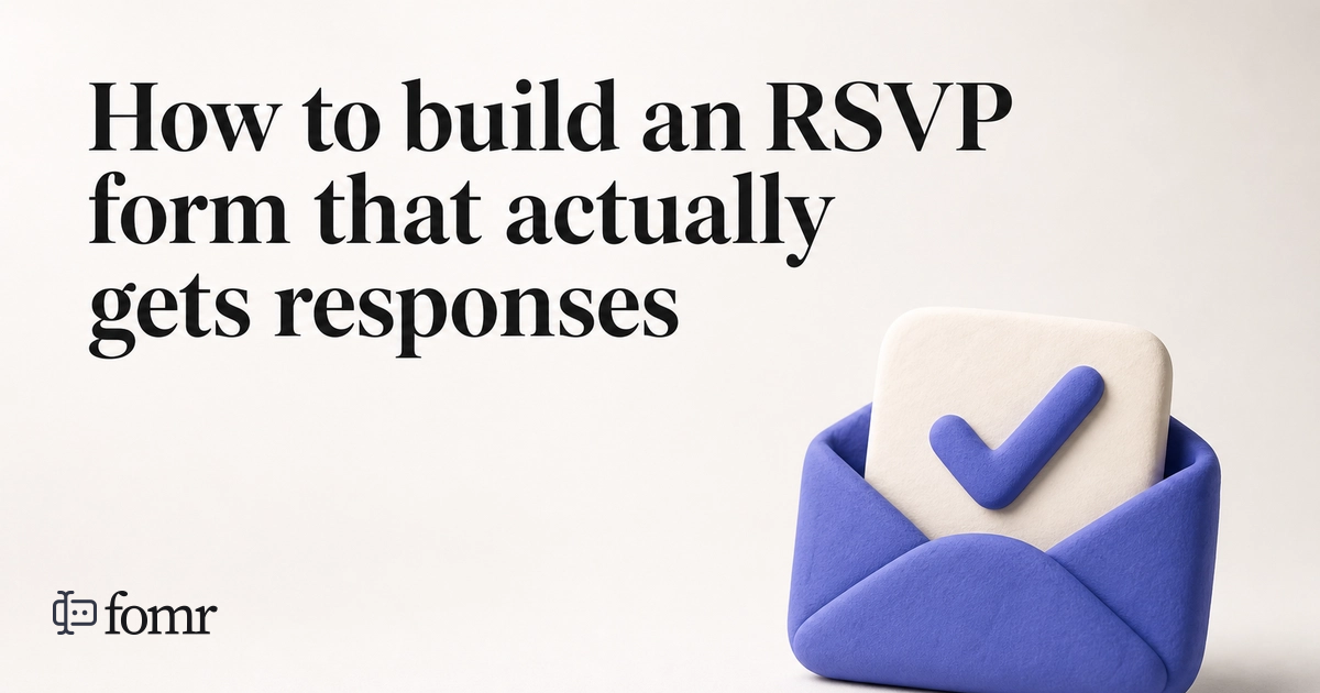 How to build an RSVP form that actually gets responses