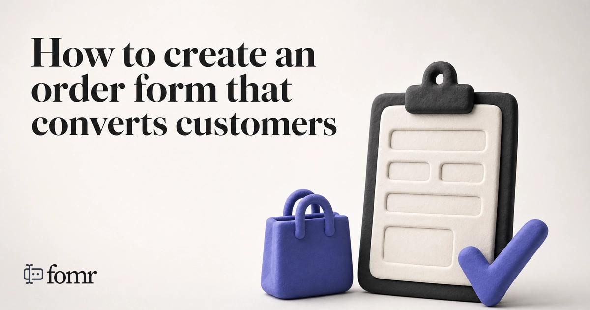 How to create an order form that converts customers